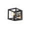 Z-Lite Kube 1 Light Wall Sconce, Matte Black 480-1S-MB-BN - alternate 5